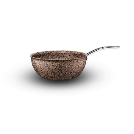 Stone-Age Terra 26 cm Çizilmez Yanmaz Yapışmaz İndüksiyonlu Wok tava