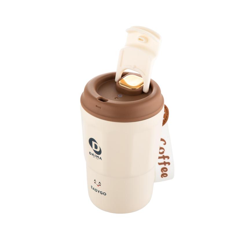 Daima Easy Go 380 ML 12 Saat Sıcak 12 Saat Soğuk Beyaz Termos