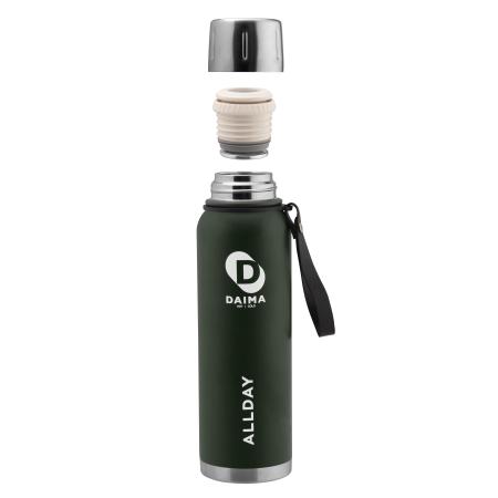 Daima Allday 1000 ML 12 Saat Sıcak 24 Saat Soğuk Yeşil Termos