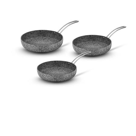 Stone-Age 20 cm 24 cm 28 cm Çizilmez Yanmaz Yapışmaz İndüksiyonlu Tava Seti