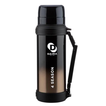 Daima 4 Season 1800 ML 12 Saat Sıcak 24 Saat  Soğuk Siyah Termos