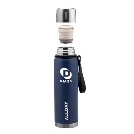 Daima Allday 750 ML 12 Saat Sıcak 24 Saat Soğuk Lacivert Termos