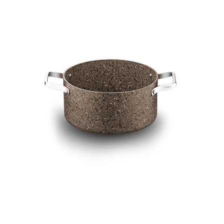 Stone-Age Terra 24 cm Çizilmez Yanmaz Yapışmaz İndüksiyonlu Derin Tencere